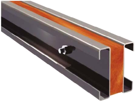 Viga K3 com madeira (75 x 75 mm)